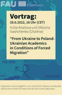 Zum Artikel "Vortrag: „From Ukraine to Poland: Ukrainian Academics in Conditions of Forced Migration“"
