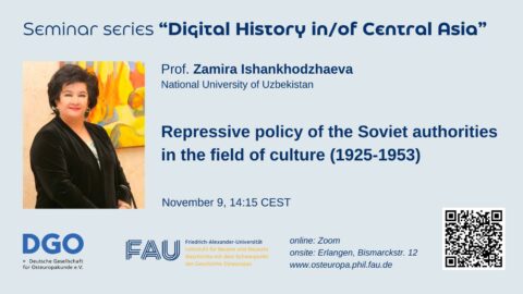 Zum Artikel "Seminar series “Digital History in/of Central Asia”"